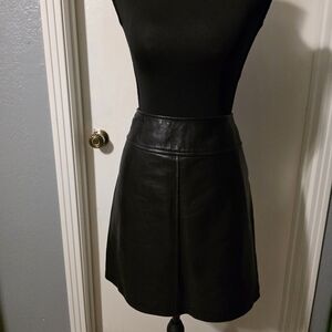 Ann Taylor 100% Leather Skirt Size 12
